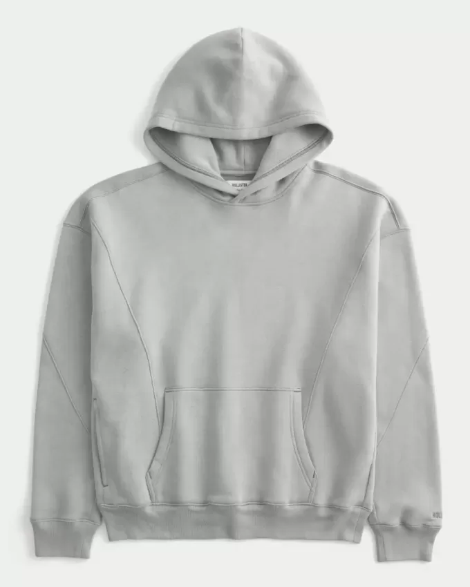 Boxy Seamed Hoodie Boxy Seamed Hoodie