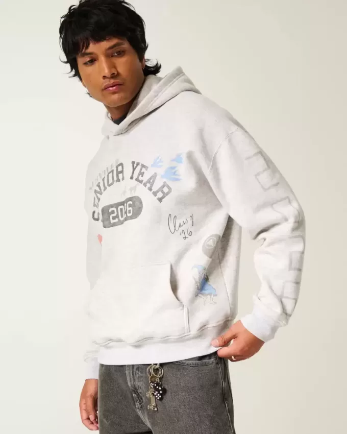 Boxy Senior Year 2026 Graphic Hoodie Boxy Senior Year 2026 Graphic Hoodie
