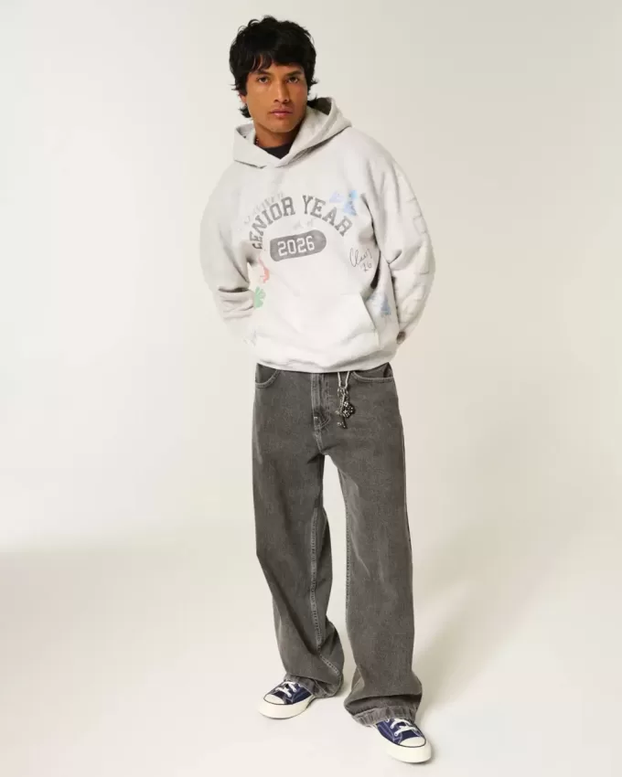 Boxy Senior Year 2026 Graphic Hoodie Boxy Senior Year 2026 Graphic Hoodie