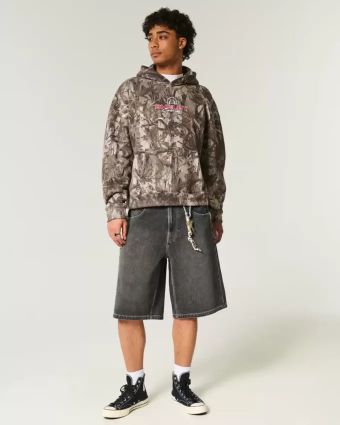 Boxy Shelby Graphic Camo Hoodie Boxy Shelby Graphic Camo Hoodie