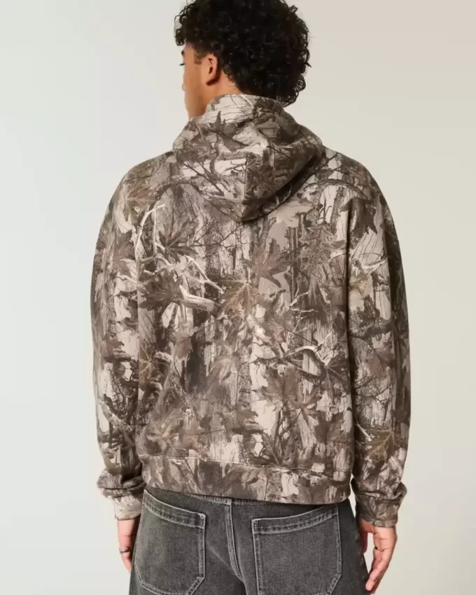 Boxy Shelby Graphic Camo Hoodie Boxy Shelby Graphic Camo Hoodie