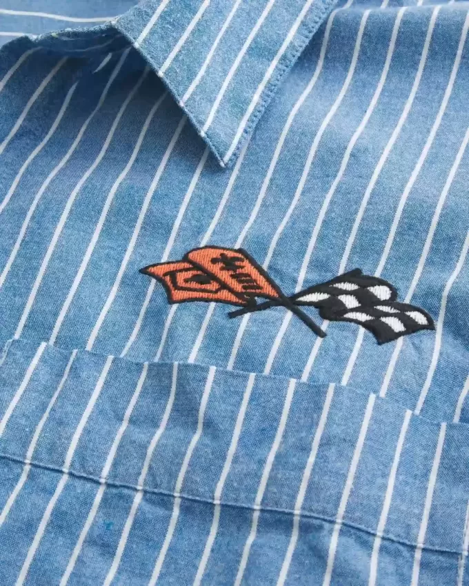 Boxy Short-Sleeve Chevrolet Corvette Graphic Shirt Boxy Short-Sleeve Chevrolet Corvette Graphic Shirt