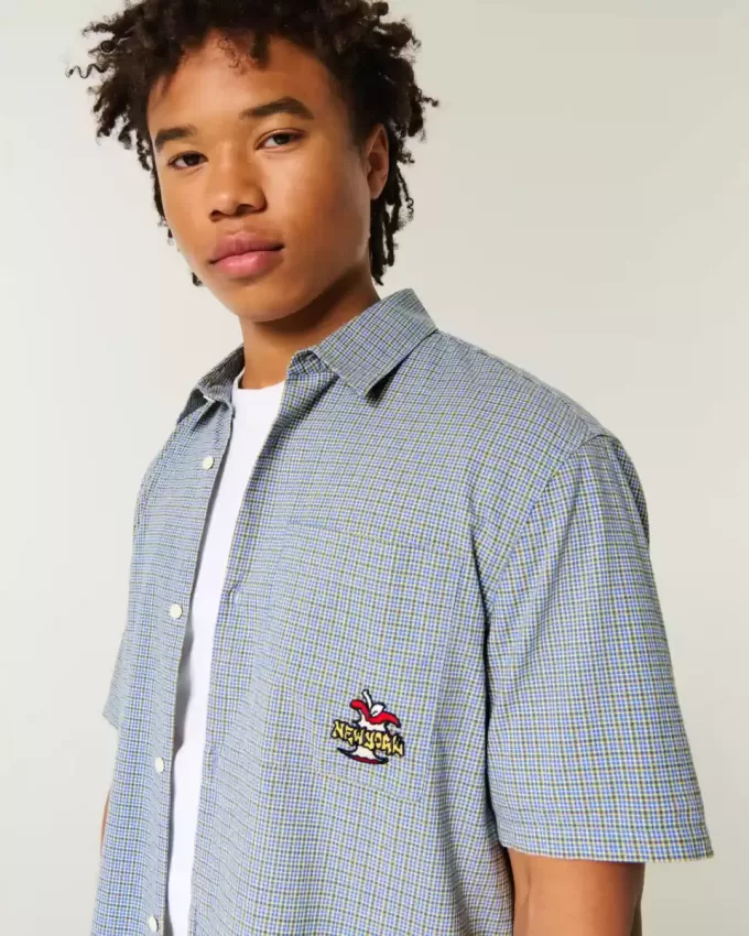 Boxy Short-Sleeve New York Graphic Shirt Boxy Short-Sleeve New York Graphic Shirt