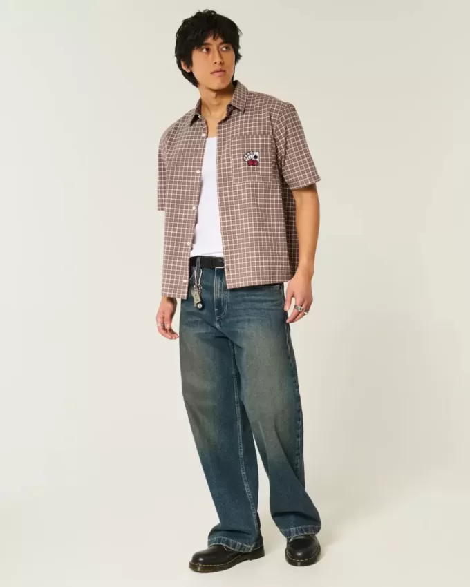 Boxy Short-Sleeve Playing Card Graphic Shirt Boxy Short-Sleeve Playing Card Graphic Shirt