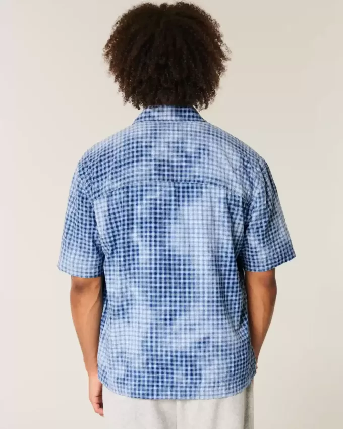 Boxy Short-Sleeve Pocket Shirt