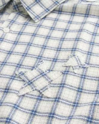 Boxy Short-Sleeve Star Applique Shirt Boxy Short-Sleeve Star Applique Shirt