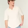 Boxy Short-Sleeve Sweater Polo Boxy Short-Sleeve Sweater Polo