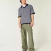 Boxy Short-Sleeve Sweater Polo Boxy Short-Sleeve Sweater Polo