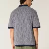 Boxy Short-Sleeve Sweater Polo Boxy Short-Sleeve Sweater Polo