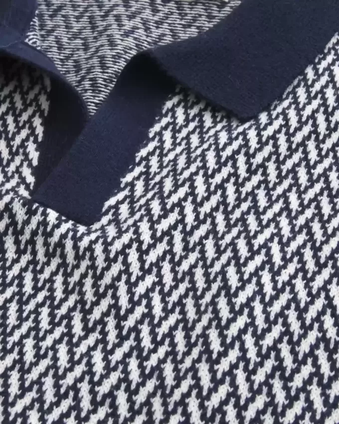 Boxy Short-Sleeve Sweater Polo Boxy Short-Sleeve Sweater Polo