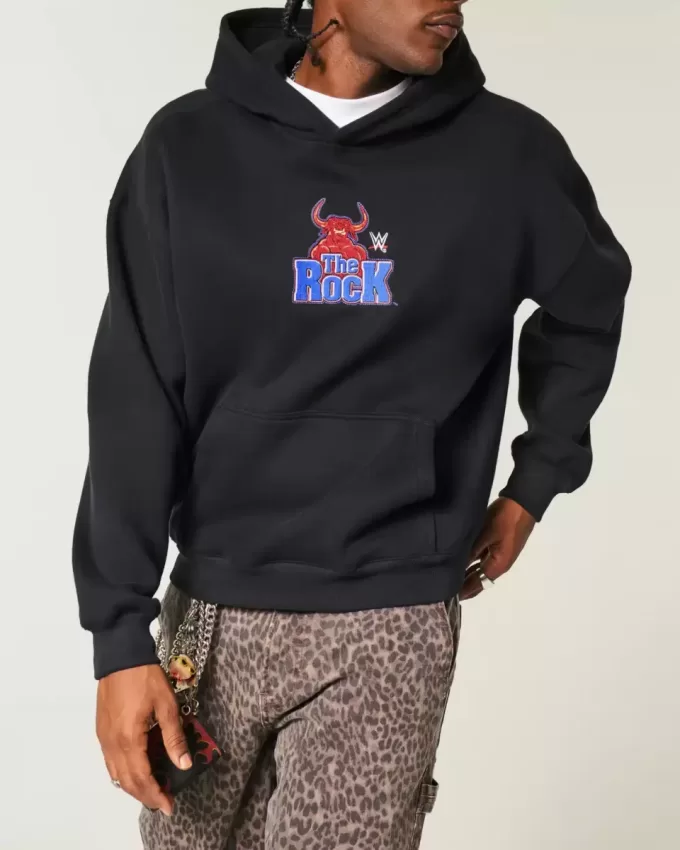 Boxy The Rock Graphic Hoodie Boxy The Rock Graphic Hoodie