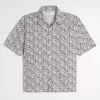 Boxy Tropical Pattern Linen-Blend Shirt Boxy Tropical Pattern Linen-Blend Shirt