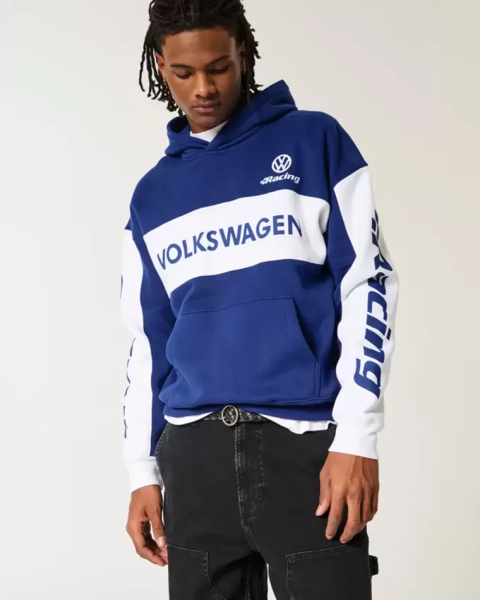 Boxy Volkswagen Racing Graphic Hoodie Boxy Volkswagen Racing Graphic Hoodie