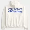 Boxy Volkswagen Racing Graphic Zip-Up Hoodie Boxy Volkswagen Racing Graphic Zip-Up Hoodie