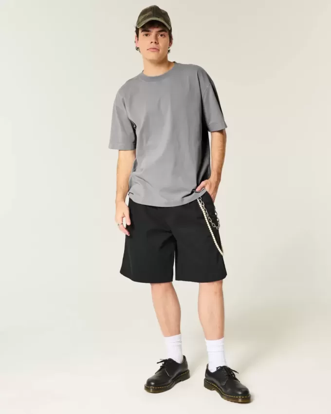 Boxy Washed Heavyweight Crew T-Shirt Boxy Washed Heavyweight Crew T-Shirt