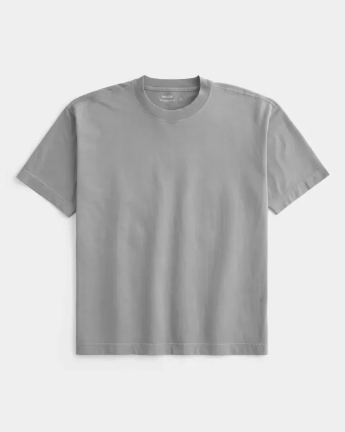 Boxy Washed Heavyweight Crew T-Shirt Boxy Washed Heavyweight Crew T-Shirt