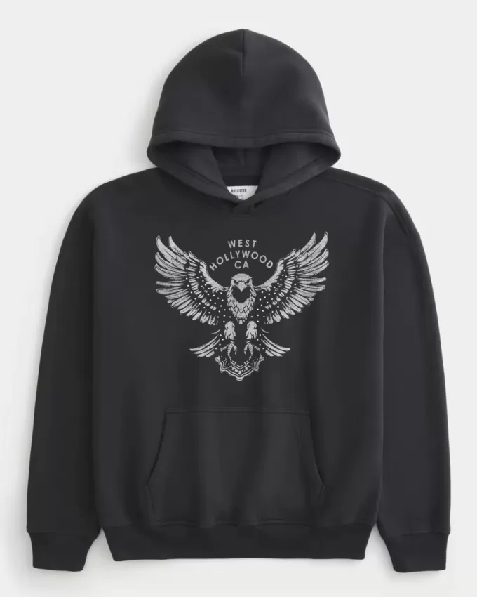 Boxy West Hollywood Graphic Hoodie Boxy West Hollywood Graphic Hoodie