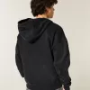 Boxy Zip-Up Flame Graphic Hoodie Boxy Zip-Up Flame Graphic Hoodie