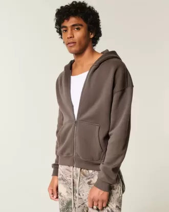 Boxy Zip-Up Hoodie Boxy Zip-Up Hoodie
