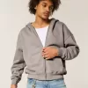 Boxy Zip-Up Hoodie Boxy Zip-Up Hoodie