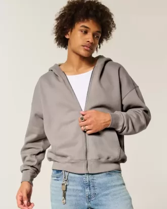 Boxy Zip-Up Hoodie Boxy Zip-Up Hoodie