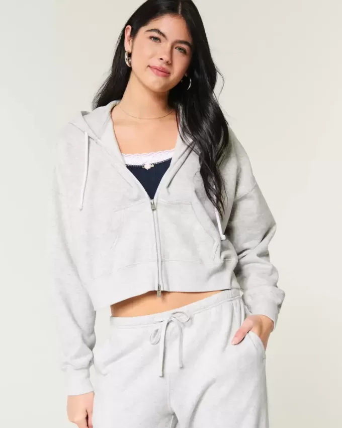 Boxy Zip-Up Hoodie Boxy Zip-Up Hoodie