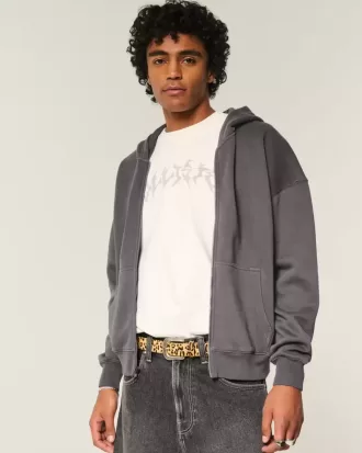 Boxy Zip-Up Hoodie Boxy Zip-Up Hoodie