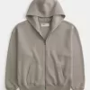 Boxy Zip-Up Hoodie Boxy Zip-Up Hoodie