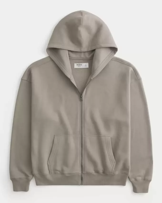 Boxy Zip-Up Hoodie Boxy Zip-Up Hoodie