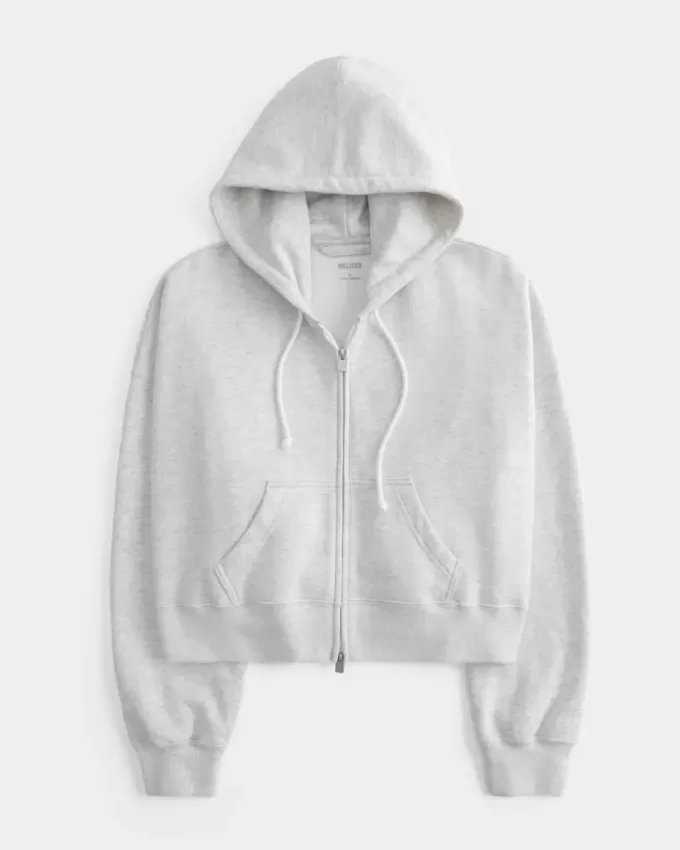 Boxy Zip-Up Hoodie Boxy Zip-Up Hoodie