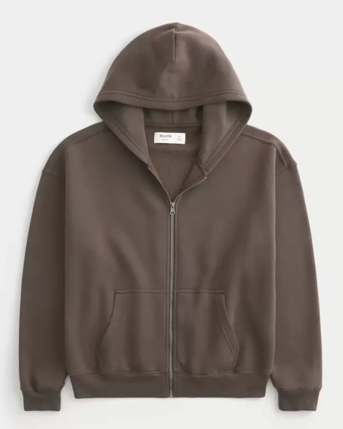 Boxy Zip-Up Hoodie Boxy Zip-Up Hoodie