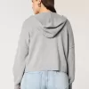 Boxy Zip-Up Sweater Hoodie Boxy Zip-Up Sweater Hoodie