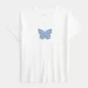 Butterfly Graphic Baby Tee Butterfly Graphic Baby Tee