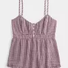 Button Babydoll Top