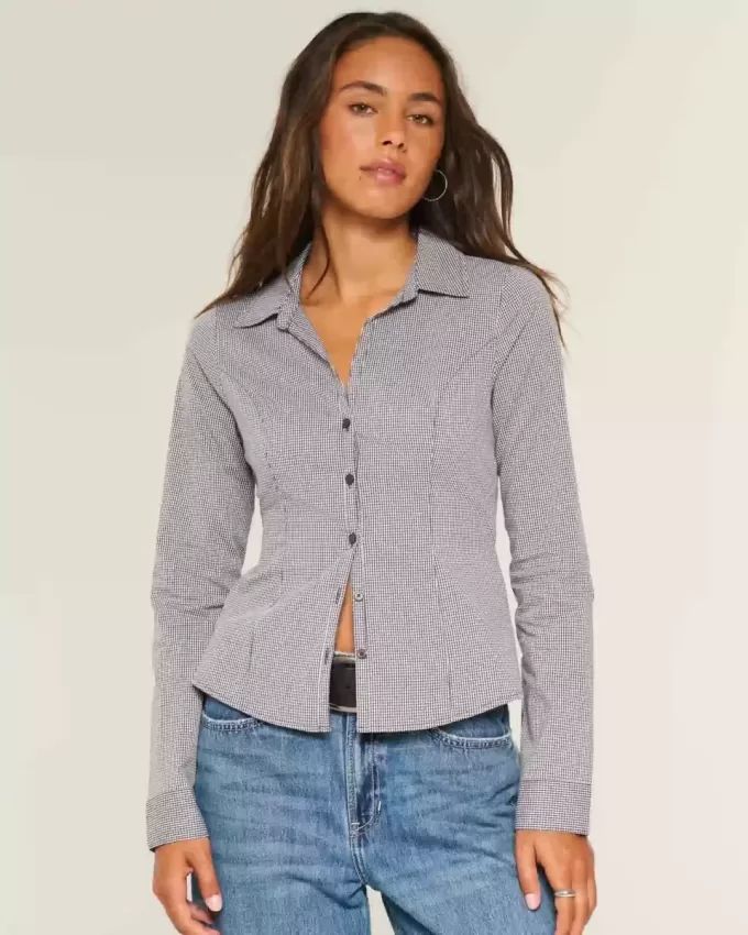 Button-Through Poplin Shirt Button-Through Poplin Shirt