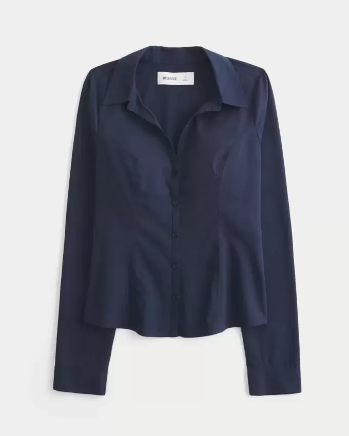 Button-Through Poplin Shirt Button-Through Poplin Shirt