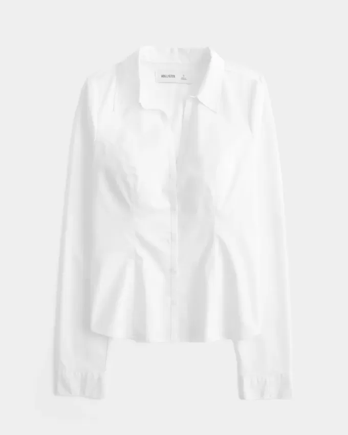Button-Through Poplin Shirt Button-Through Poplin Shirt