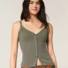 Button-Through Sweater Tank