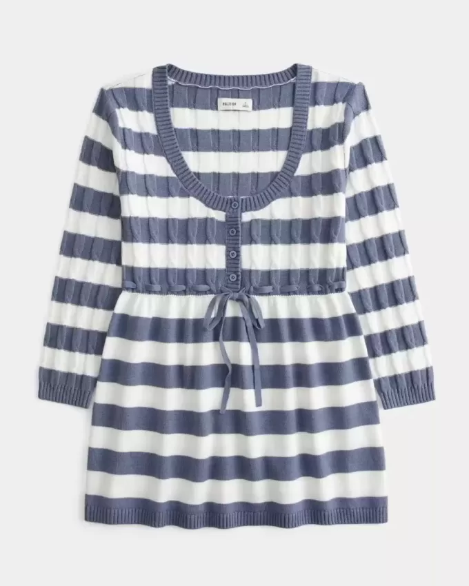 Cable-Knit Babydoll Sweater Cable-Knit Babydoll Sweater