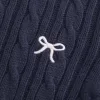 Cable-Knit Bow Crew Sweater Cable-Knit Bow Crew Sweater