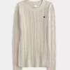 Cable-Knit Heart Crew Sweater Cable-Knit Heart Crew Sweater