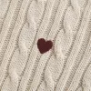 Cable-Knit Heart Crew Sweater Cable-Knit Heart Crew Sweater