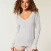 Cable-Knit Icon V-Neck Sweater