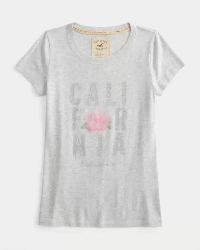 California Logo Graphic Baby Tee California Logo Graphic Baby Tee