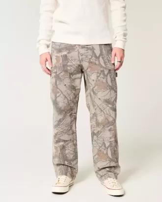 Camo Baggy Carpenter Pants