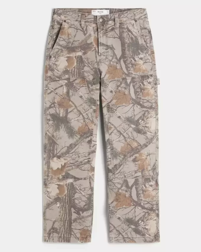 Camo Baggy Carpenter Pants