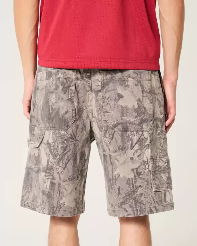 Camo Baggy Denim Painter Shorts