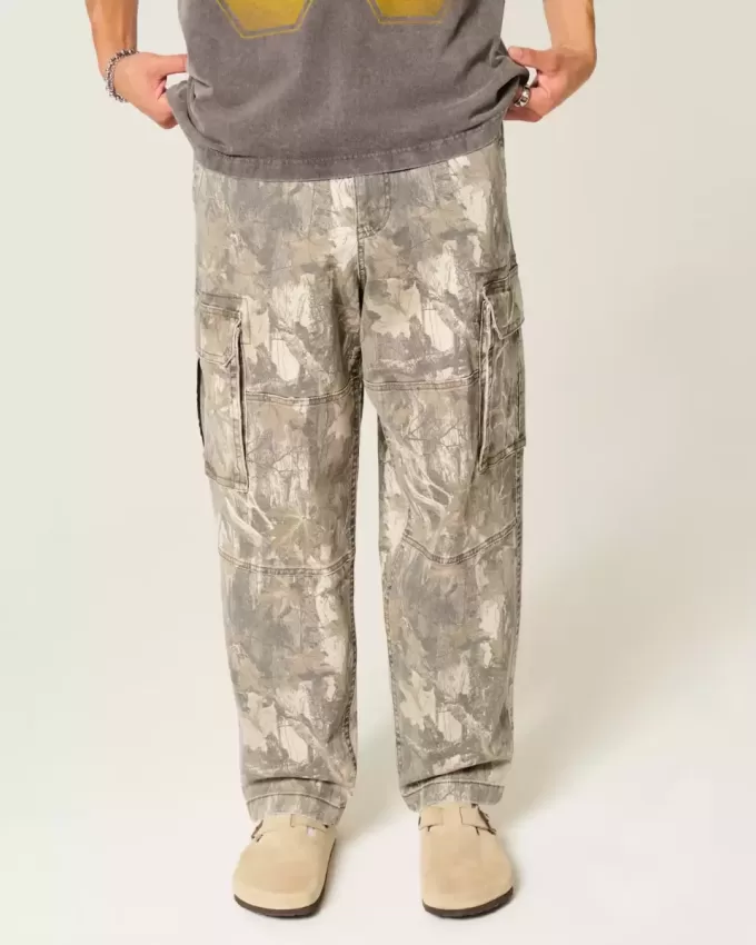 Camo Skater Baggy Cargo Pants