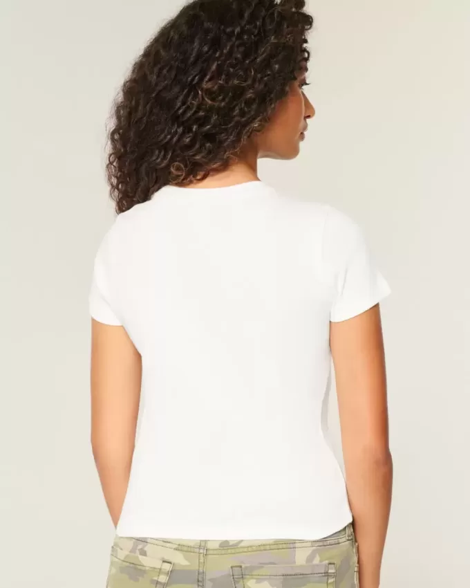 Cat Graphic Baby Tee Cat Graphic Baby Tee