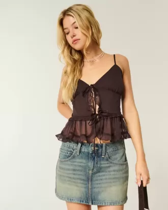 Chiffon Ruffle Cami